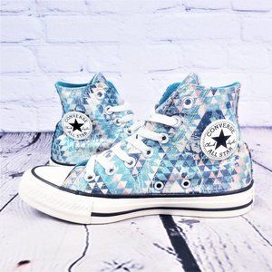 Converse All-Star High Tops Blue Cream Size 5